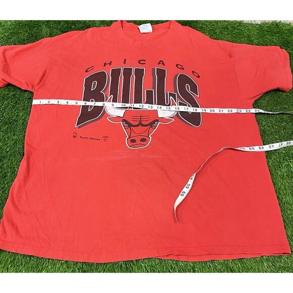 Hanes Beefy T Chicago Bulls Vintage NBA T-Shirt XXL Single Stitch Basketball - Picture 5 of 8